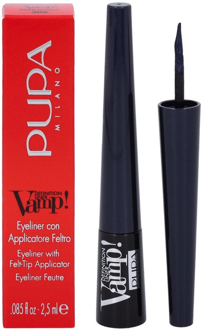 PUPA Vamp! Definition Eyeliner 300 Deep Blue Matt_#2A3F78