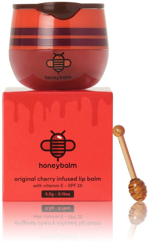 Honeybalm Lippenbalsem Cherry + SPF25 (1 stuk)