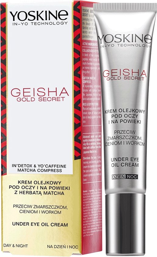 Yoskine - Geisha Gold Secret Oil Cream Under Eyes And Eyelids Against Wrinkles, Shadows And 15Ml Bags