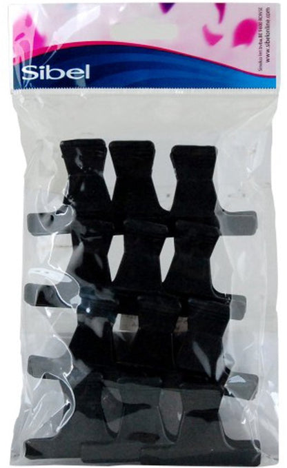 Sibel Verdeelklem Plastic Zwart 12st