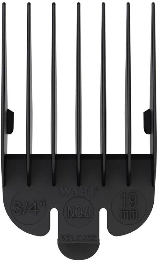 Wahl - Opzetkam - Type 1 - Plastic Zwart - Nr. 6 - 19 mm