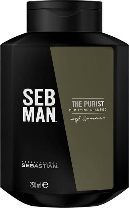 SEB MAN The Purist Anti-Dandruff Shampoo 250ml - Voor Alle haartypen