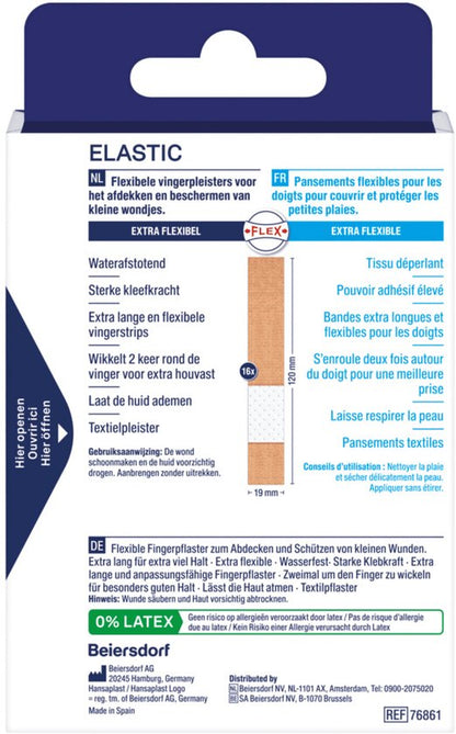 Hansaplast Fingerstrips pleisters - 16 strips