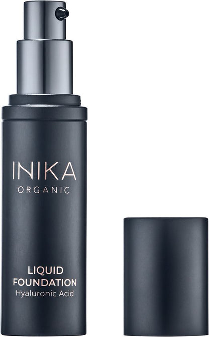 Inika Foundation met Hyaluronzuur - Cream - Vegan - 100% Natuurlijk - Verzorgend - Alle huidtypes - Minerale make-up