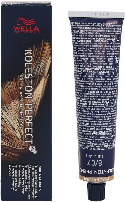 Wella Professionals Koleston Perfect Me+ - Haarverf - 8/07 Pure Naturals - 60ml