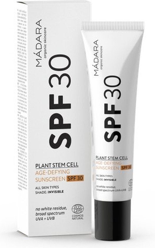 MÁDARA Plant Stem Cell Age-Defying Face Sunscreen SPF30 - 40 ml -UVA/UVB-bescherming