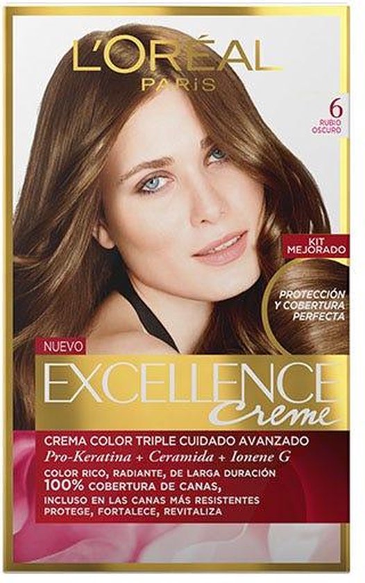 Permanente Kleur Excellence L'Oreal Make Up Donkerblond Nº 6
