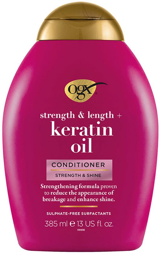 Anti-haaruitval Anti-breuk Conditioner OGX Keratine (385 ml)