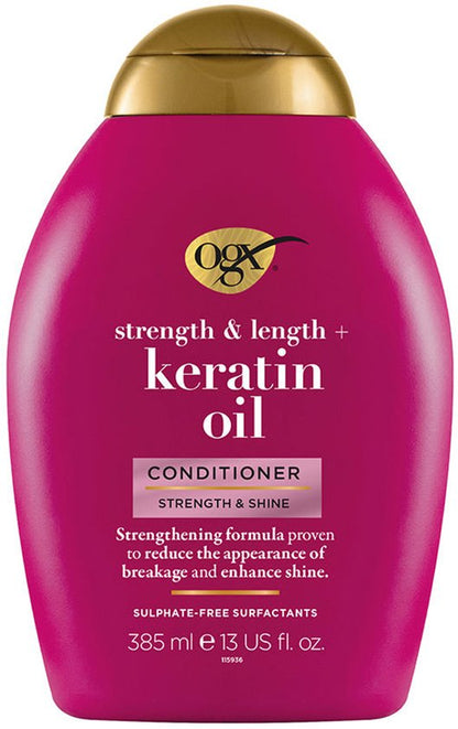 Anti-haaruitval Anti-breuk Conditioner OGX Keratine (385 ml)