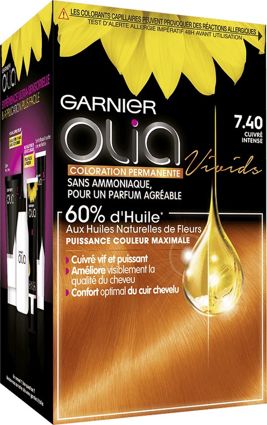 Olia Coloracion Permanente #7.40-cobrizo Intenso 4 pz