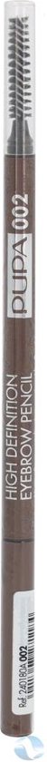 Pupa - High Definition Eyebrow Pencil - 002 Brown