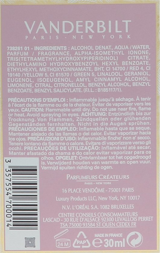 Gloria Vanderbilt Eau de Toilette Spray 30 ml