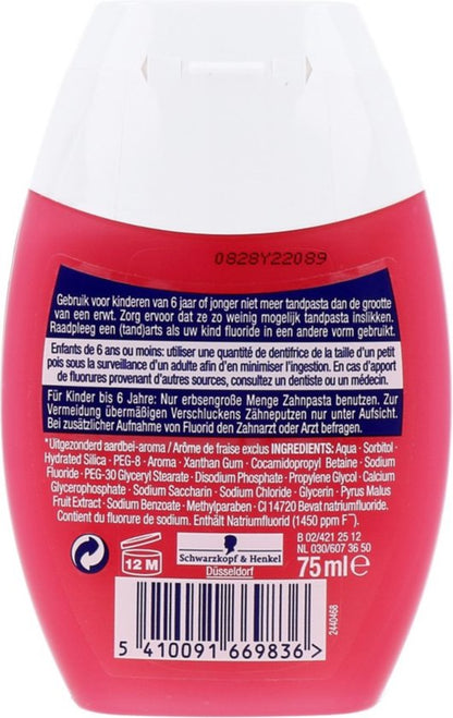 Theramed 2in1 Junior Aardbei - 75 ml - Tandpasta