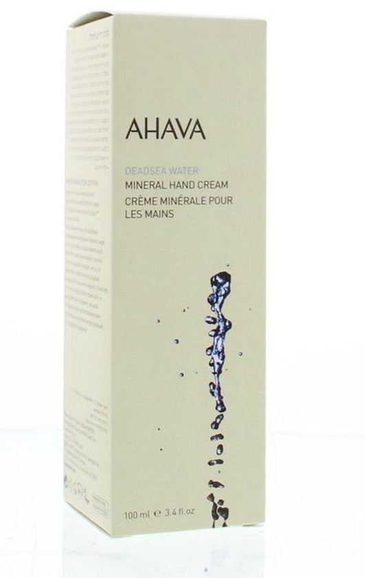 AHAVA Mineraal handcrème – Zorgt voor gladde en soepele handen – Verzacht en kalmeert de huid – Anti Uitdroging – VEGAN – Alcohol- en parabenenvrij – 100ml