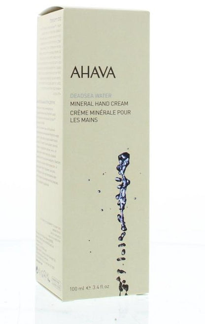 AHAVA Mineraal handcrème – Zorgt voor gladde en soepele handen – Verzacht en kalmeert de huid – Anti Uitdroging – VEGAN – Alcohol- en parabenenvrij – 100ml