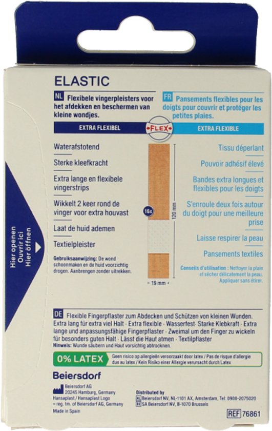 Hansaplast Fingerstrips pleisters - 16 strips