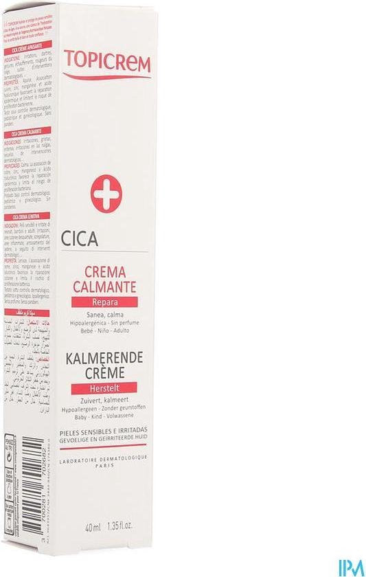 Topicrem Face Care Dagcrème Skin Care Cica Soothing Cream
