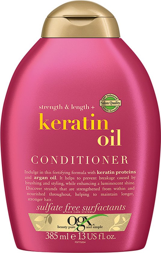 Anti-haaruitval Anti-breuk Conditioner OGX Keratine (385 ml)