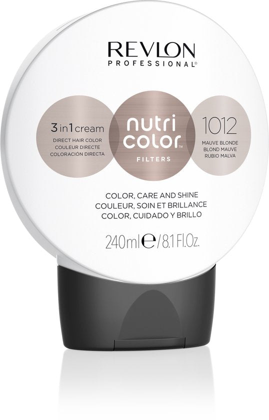 Permanent Dye Revlon Nutri Color Nº 1012 Mauve Blond 240 ml