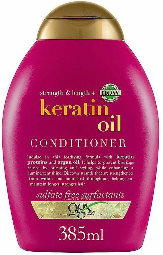 Anti-haaruitval Anti-breuk Conditioner OGX Keratine (385 ml)