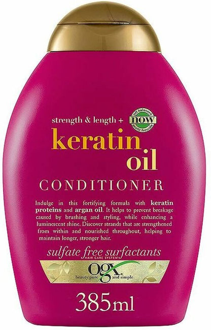 Anti-haaruitval Anti-breuk Conditioner OGX Keratine (385 ml)