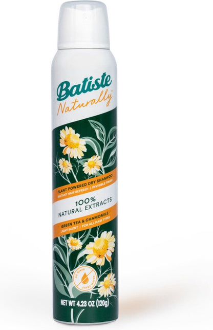 Batiste Naturally Droogshampoo Green Tea & Chamomile - 200 ml