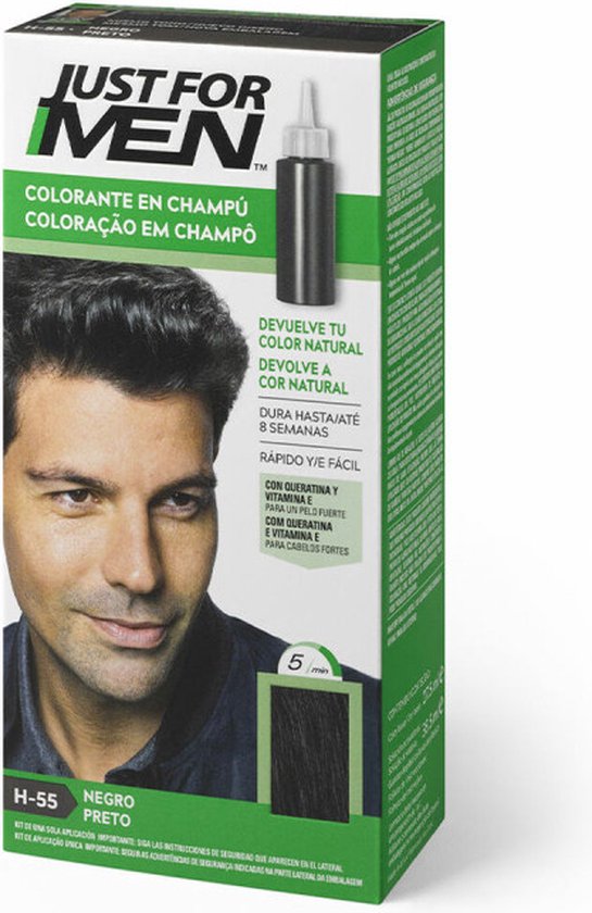 Just For Men Colorante En Champú #Zwart 30 Ml