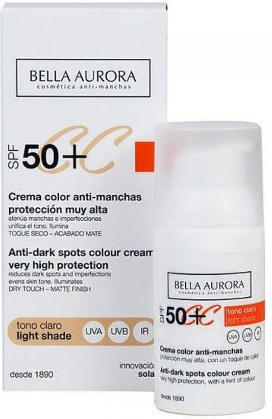 Bella Aurora CC Cream - Anti Donkere Vlekken Crème voor vrouwen - 30 ml
