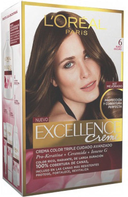 Permanente Kleur Excellence L'Oreal Make Up Donkerblond Nº 6