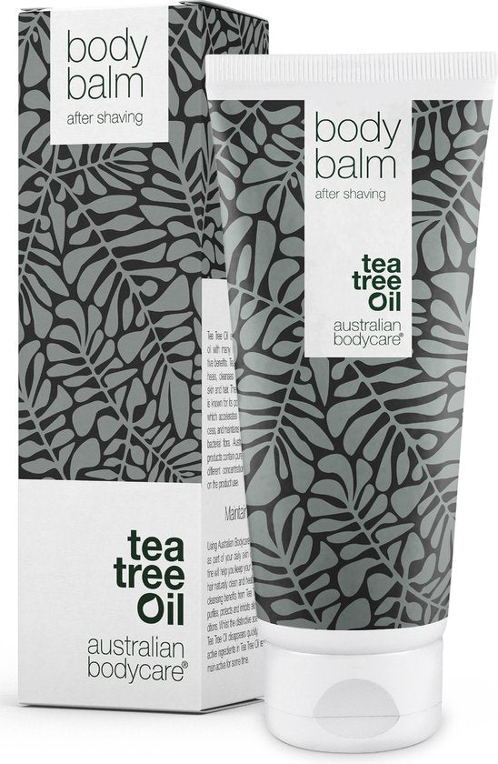 Australian Bodycare Body Balm 200 ml - Verzorgende en hydraterende aftershave lotion minimaliseert rode bultjes na het scheren - Met 100% natuurlijke Tea Tree Olie - Tasmaanse peper die de huid kalmeert en irritatie, jeuk en een rode huid vermindert