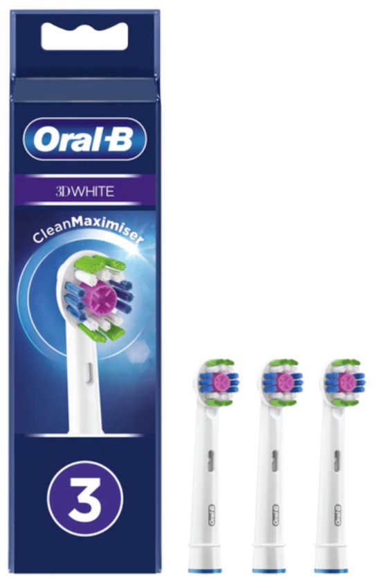 Oral-B opzetborstel 3D wit 3 stuks