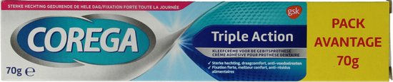 Corega Kleefcrème Triple Action - 70 gram