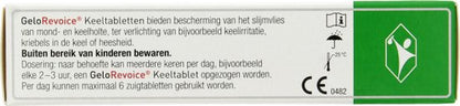 GeloRevoice- 20 zuigtabletten - voor bescherming van het mondslijmvlies en keelholte