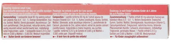 Isla Junior Aardbei 20 keelpastilles