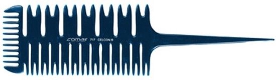 Comair Farbe Und Strahnenkamm Kamm 717 Blue Profi Line