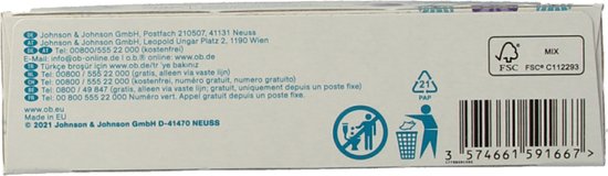 o.b. Extra Protect Normal 16 stuks
