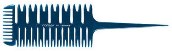 Comair Farbe Und Strahnenkamm Kamm 717 Blue Profi Line