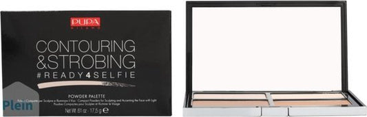 Pupa - (Contouring & Strobing Powder Palette) Strobing Ready 4 Self (Contouring & Strobing Powder Palette) 17.5 g 001 Light Skin -