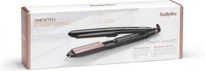 BaByliss Steam Smooth Stijltang ST493E - Stoomfunctie - Toermalijn-keramische coating - 5 temps 150°C - 230°C