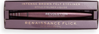 Makeup Revolution - Eye Liner Renaissance Flick (Liquid Eyeliner) 0.8 g Brown
