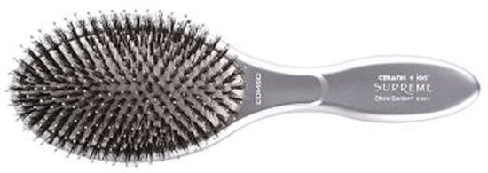 Olivia Garden - Oval - Boar & Nylon - Silver - Haarborstel