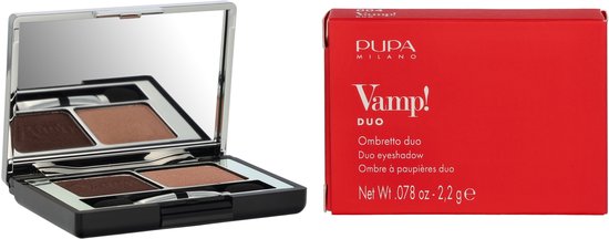 PUPA Vamp! Compact Duo Oogschaduw-004 Bronze Amber_#856c68_#d2a997