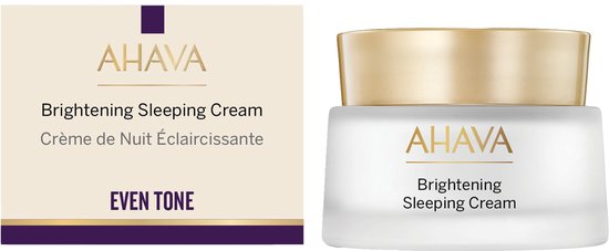 AHAVA voedende Nachtcréme – Voed de huid overnacht – Verheldert en egaliseert de huid – Verminderd fijne lijntjes en donkere kringen – VEGAN – Alcohol- en parabenenvrij – 50ml
