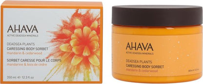 AHAVA Lichaamssorbet | Hydraterend & Verfrissend | Verbetert Soepelheid | Energieke Mandarijn Cederhout Geur | Lotion voor Mannen & Vrouwen | Body Cre