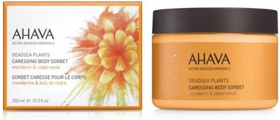 AHAVA Lichaamssorbet | Hydraterend & Verfrissend | Verbetert Soepelheid | Energieke Mandarijn Cederhout Geur | Lotion voor Mannen & Vrouwen | Body Cre