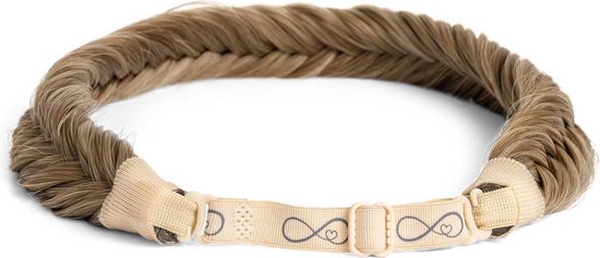 Infinity Braids - Jolie Fishtail Braid - Haarband - Haarband Dames - Haarbanden - Haarband Meisje - Jolie Velvet Rebel