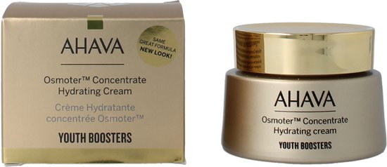 AHAVA Dode Zee Osmoter Crème | 24-Uurs Hydratatie | Blauw Licht Bescherming | Anti-rimpel Formule | Anti-Aging Dagcrème voor Mannen & Vrouwen | Moistu
