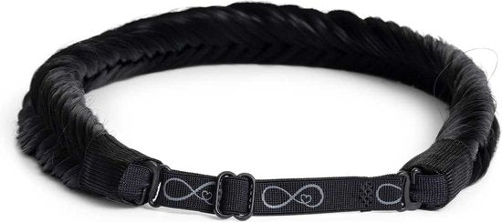 Infinity Braids - Jolie Fishtail Braid - Haarband - Haarband Dames - Haarbanden - Haarband Meisje - Jolie Onyx