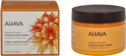 AHAVA Lichaamssorbet | Hydraterend & Verfrissend | Verbetert Soepelheid | Energieke Mandarijn Cederhout Geur | Lotion voor Mannen & Vrouwen | Body Cre