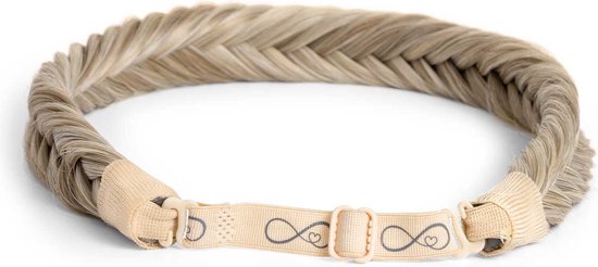 Infinity Braids - Jolie Fishtail Braid - Haarband - Haarband Dames - Haarbanden - Haarband Meisje - Jolie Satin Caramel